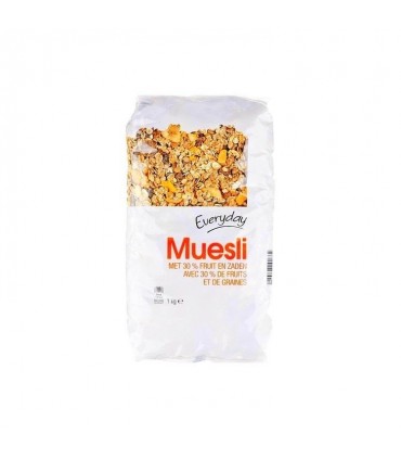 Everyday muesli 30% fruits graines 1 kg BELGE CHOCKIES