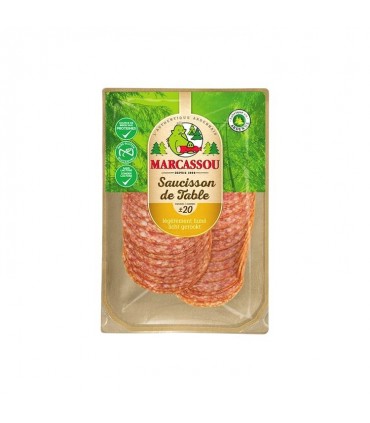 Marcassou saucisson de table 20 tranches 100 gr