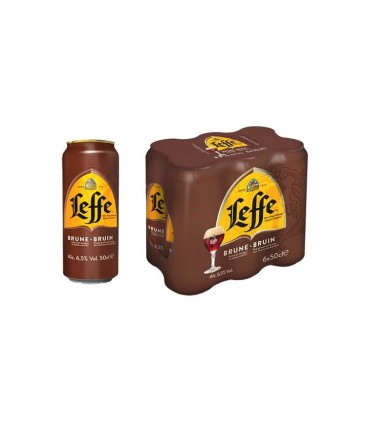 Leffe brune canette 6,5% 6x 50 cl