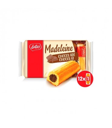 Lotus 12 madeleines fourrées chocolat 300 gr