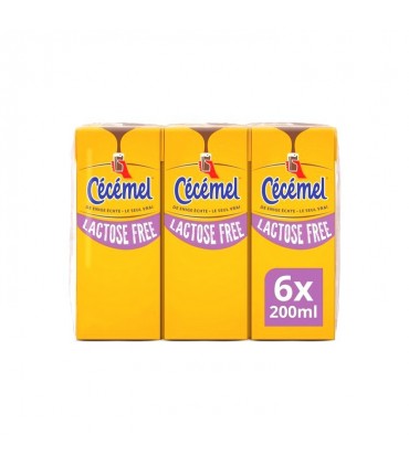 Cécémel - Chocomel lait chocolaté sans lactose 6x 200 ml