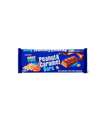 Ludwig's Choco Fun peanut caramel bar 6x 36 gr