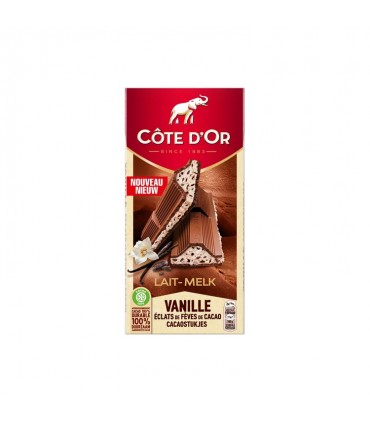 Côte d'Or chocoladereep melk vanille cacaonibs 192 gr