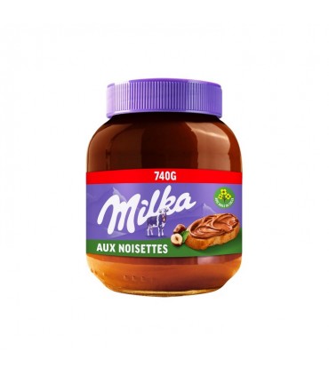 FR - Milka pâte à tartiner aux noisettes et à l'huile de colza 740 gr