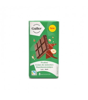 Galler tablette chocolat lait éclats de noisettes 180 gr