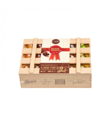 Carré Chocolaterie assortment of 36 liqueur pralines 480 gr