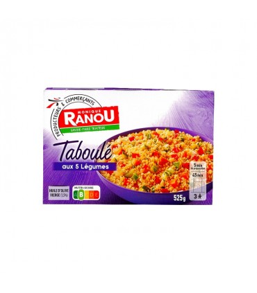 FR - Monique Ranou Taboulé aux 5 légumes 3 portions 525 gr