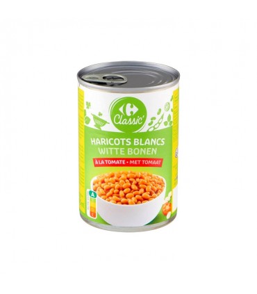 Carrefour Classic white beans tomato sauce 400 gr