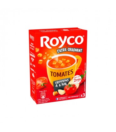 FR - Royco tomato soup extra crunchy garlic croutons 3 pc