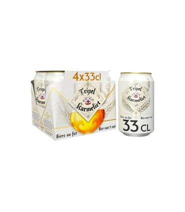 Tripel Karmeliet bière blonde 3 céréales 8% 4x 33 cl
