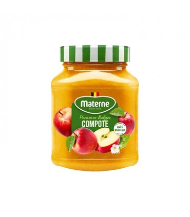 Materne Belgian apple compote pieces 375 gr