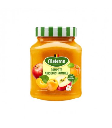 Materne appel- en abrikozencompote stukjes 375 gr