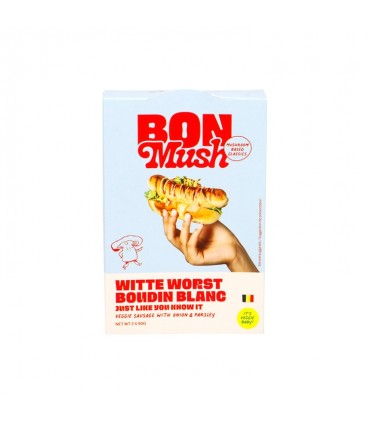 BonMush witte worst - vegetarische witte pudding 2x 90 gr