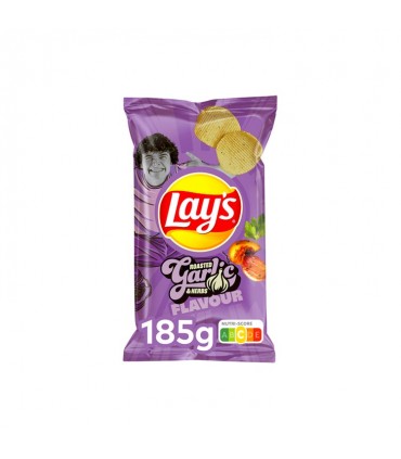 Lay's geroosterde knoflook- en kruidenchips 185g