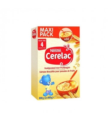 Nestlé cerelac farine biscuit 4M 800 gr BELGE CHOCKIES