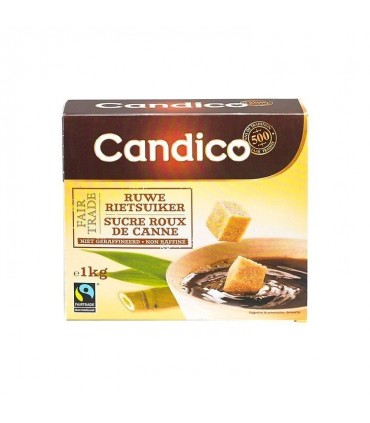 Candico sucre roux de canne en morceaux 1 kg - CHOCKIES