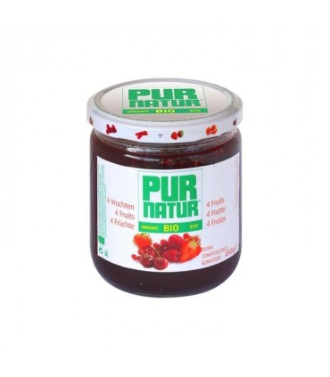 Pur Natur confiture bio 4 fruits rouges 450 gr CHOCKIES