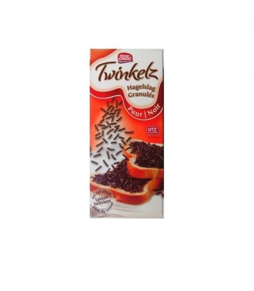 L/ Mister Choc Twinkelz granulé noir 600 gr CHOCKIES