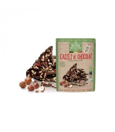 Bel & Bio / Belvas chocolat à casser noir Belgian thins 120 gr CH