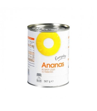 Everyday ananas tranches au sirop 567 gr BELGE CHOCKIES