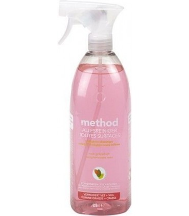 METHOD spray toute surface pamplemousse 828ml chockies