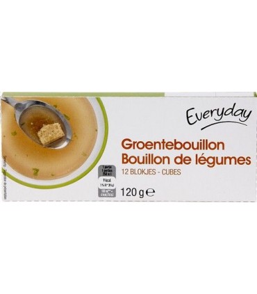 EVERYDAY bouillon légumes 12x10gr - EPICERIE CHOCKIES