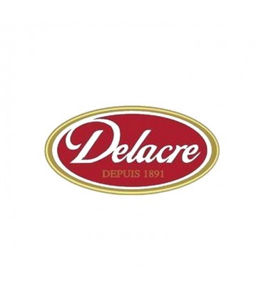 Delacre Smurfs milk chocolate biscuits logo