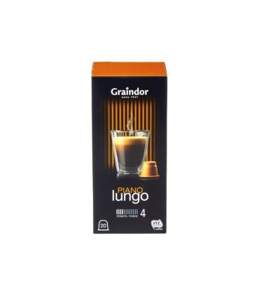 Graindor café Lungo Piano 20 capsules CHOCKIES belgique