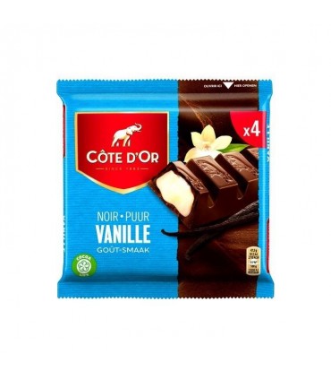 Cote d'Or dark chocolate bars vanilla 4x 47,5 gr