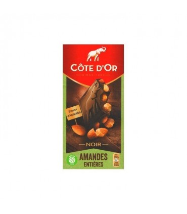 Côte d'Or noir amandes entières 180 gr CHOCKIES