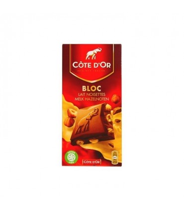 Côte d'Or Bloc lait noisette entière 180 gr CHOCKIES