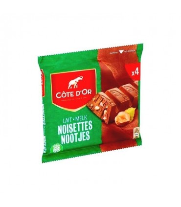 Côte d'Or bâton lait morceaux noisettes 4x 45 gr CHOCKI