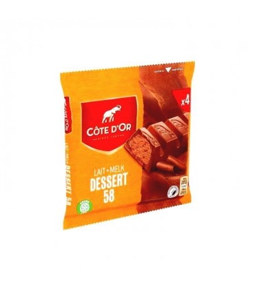 Côte d'Or bâton lait Dessert 58 4x 45 gr CHOCKIES