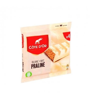 Côte d'Or bâton chocolat blanc praliné 4x 46 g CHOCKIES