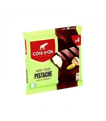 Côte d'Or bâton chocolat noir pistache 4x 47 gr CHOCKIE