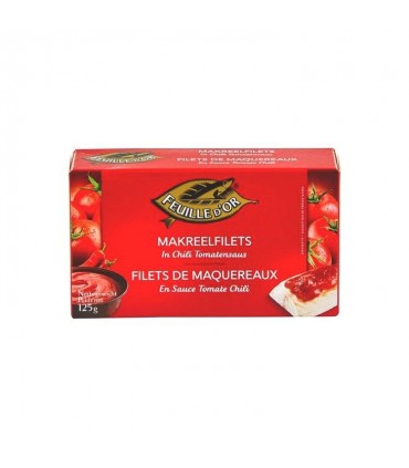 Feuille d'Or mackerel tomato chili MSC 125 gr
