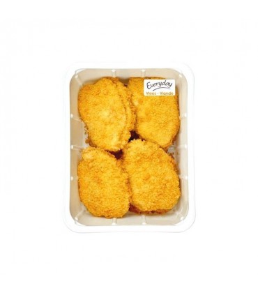 Everyday breaded chicken ham and cheese (cordon bleu) +/- 1 kg