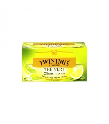 Twinings de Londres thé vert citron intense 25 pc