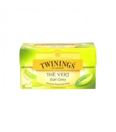 Twinings of London green tea Earl Gray 25 pc