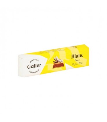 Galler white chocolate coconut bar 70 gr