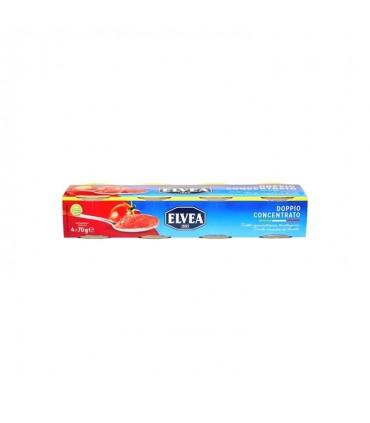 Elvea double tomato paste 4x 70 gr